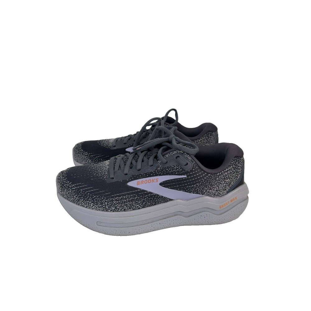 Brooks Ghost Max 2 Women's Sz 10 Wide Gray/Lilac Sneaker Shoe 1204201D005